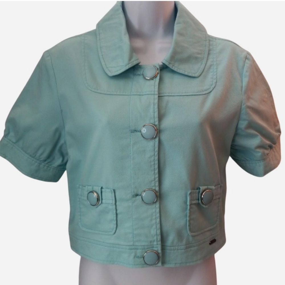 Vintage Retro Diesel Short Sleeve Crop Jacket